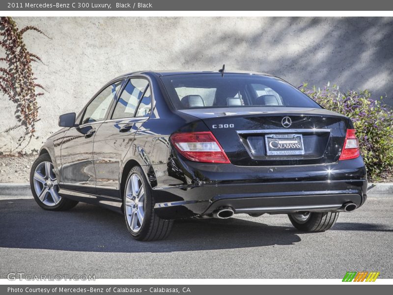 Black / Black 2011 Mercedes-Benz C 300 Luxury