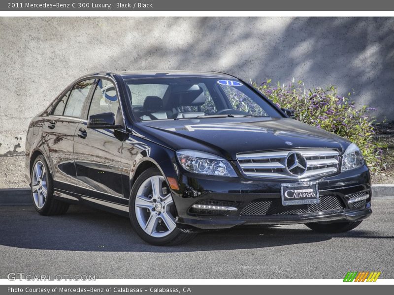 Black / Black 2011 Mercedes-Benz C 300 Luxury