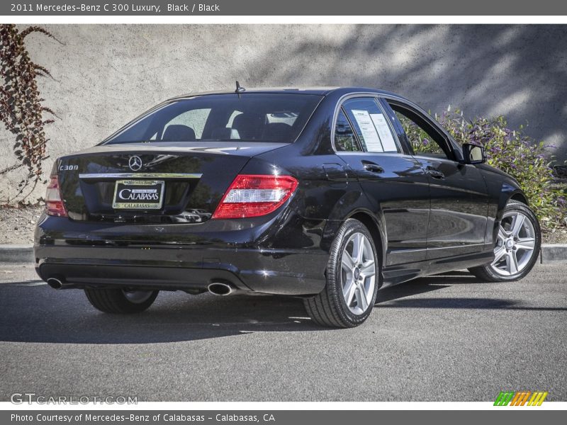 Black / Black 2011 Mercedes-Benz C 300 Luxury