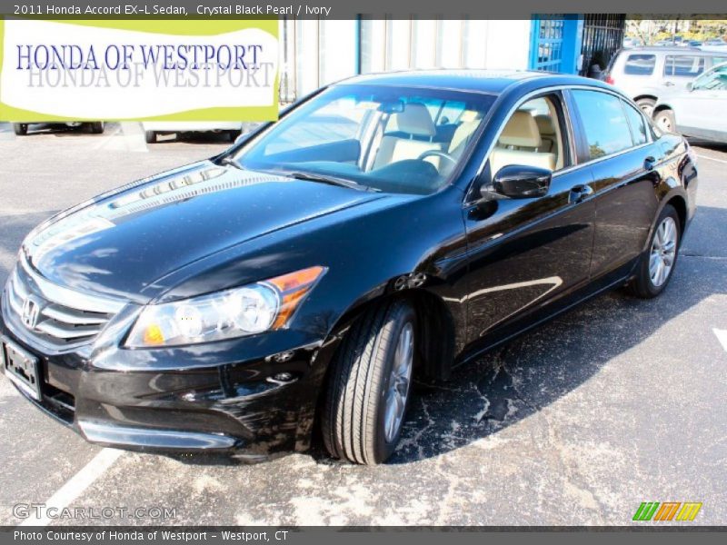 Crystal Black Pearl / Ivory 2011 Honda Accord EX-L Sedan