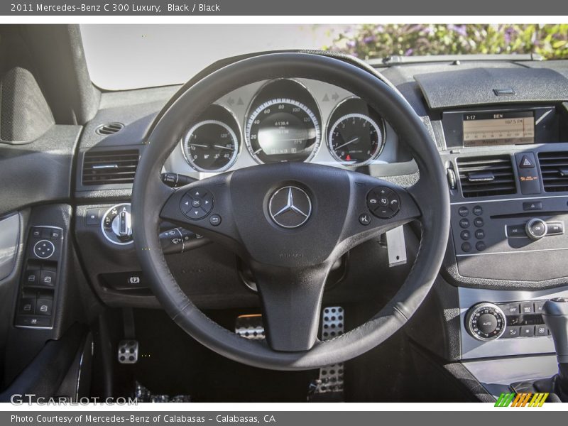 Black / Black 2011 Mercedes-Benz C 300 Luxury
