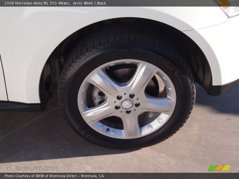 Arctic White / Black 2008 Mercedes-Benz ML 350 4Matic