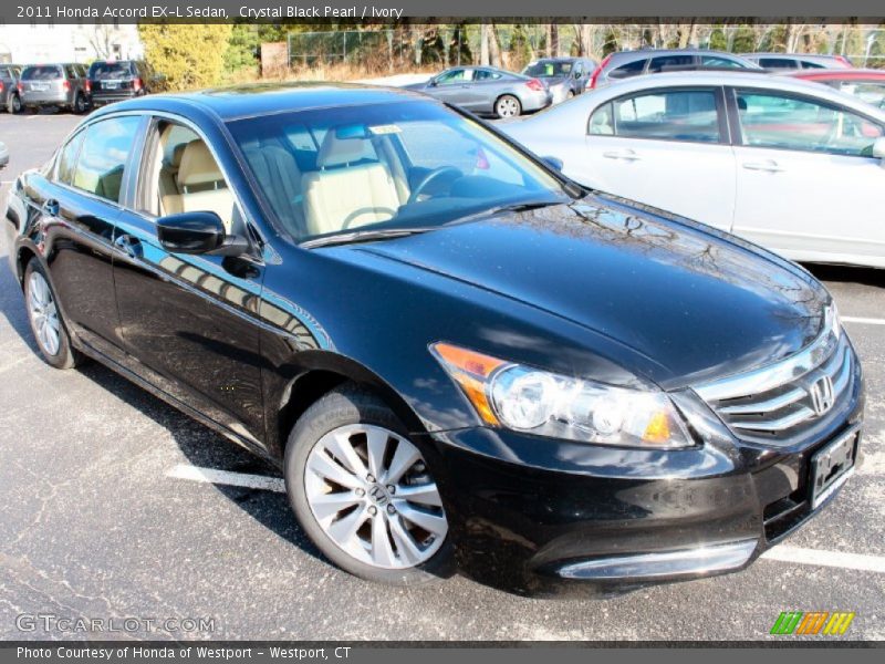Crystal Black Pearl / Ivory 2011 Honda Accord EX-L Sedan