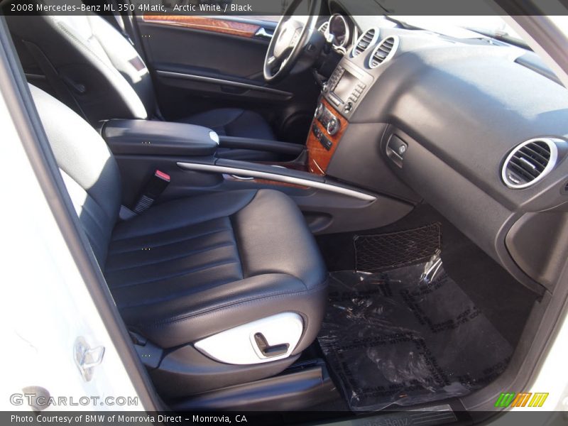 Arctic White / Black 2008 Mercedes-Benz ML 350 4Matic