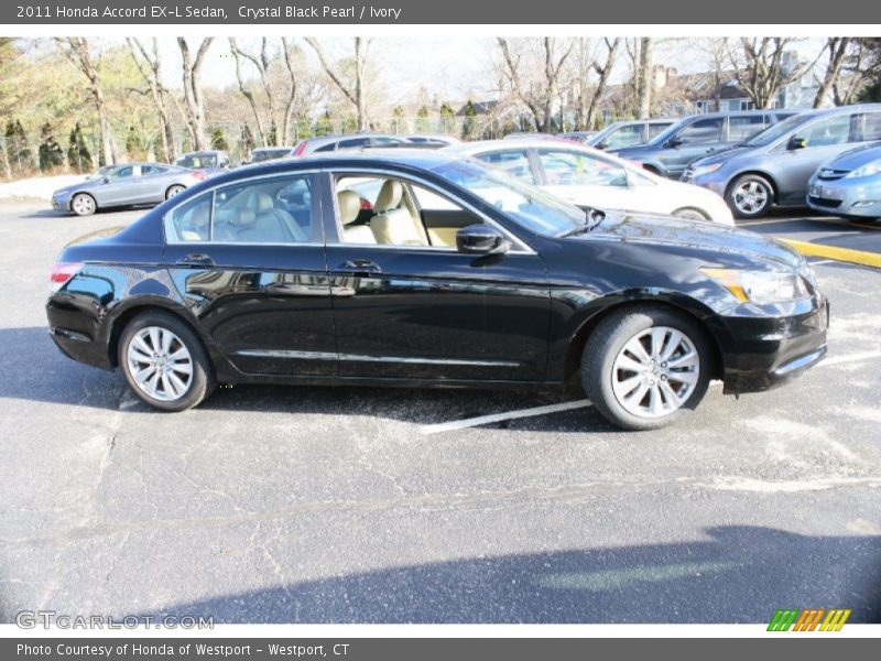 Crystal Black Pearl / Ivory 2011 Honda Accord EX-L Sedan