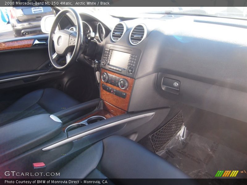 Arctic White / Black 2008 Mercedes-Benz ML 350 4Matic