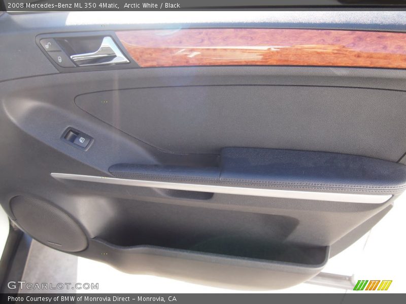 Arctic White / Black 2008 Mercedes-Benz ML 350 4Matic