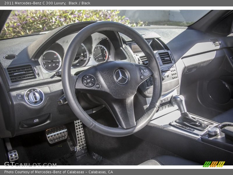 Black / Black 2011 Mercedes-Benz C 300 Luxury