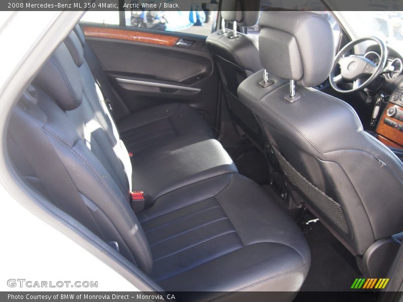 Arctic White / Black 2008 Mercedes-Benz ML 350 4Matic
