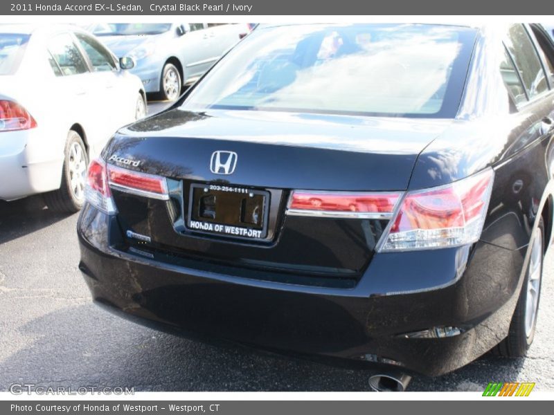 Crystal Black Pearl / Ivory 2011 Honda Accord EX-L Sedan