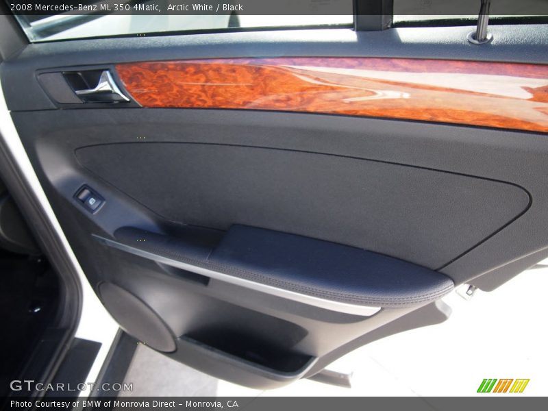 Arctic White / Black 2008 Mercedes-Benz ML 350 4Matic