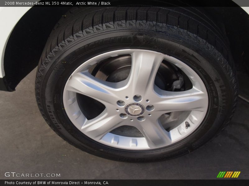 Arctic White / Black 2008 Mercedes-Benz ML 350 4Matic