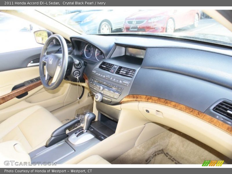 Crystal Black Pearl / Ivory 2011 Honda Accord EX-L Sedan