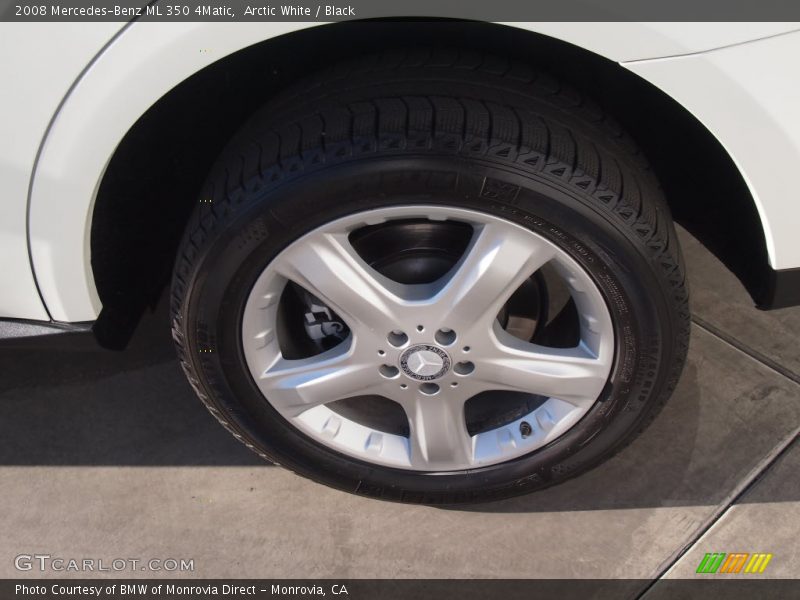 Arctic White / Black 2008 Mercedes-Benz ML 350 4Matic