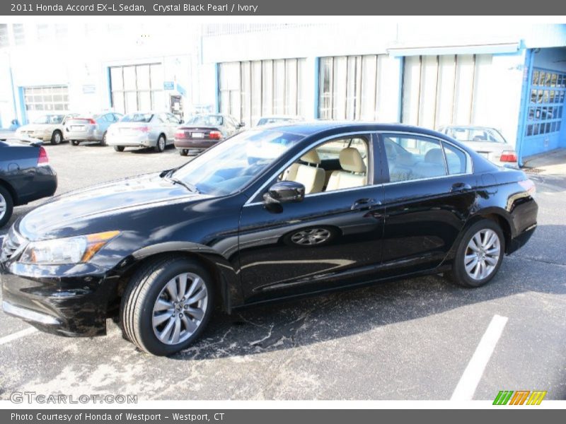 Crystal Black Pearl / Ivory 2011 Honda Accord EX-L Sedan