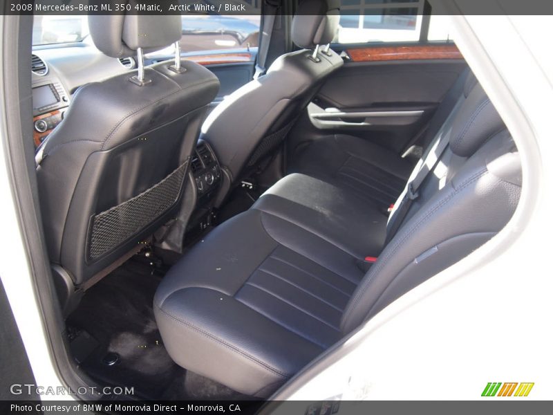 Arctic White / Black 2008 Mercedes-Benz ML 350 4Matic