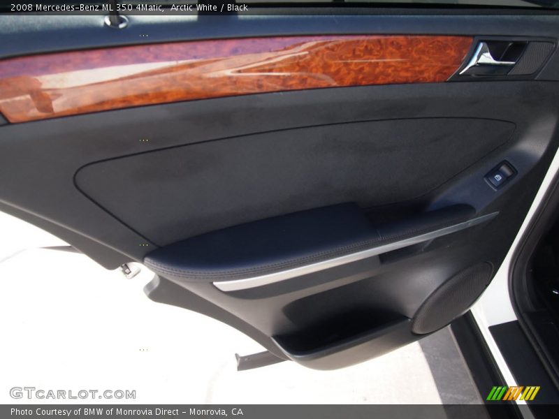 Arctic White / Black 2008 Mercedes-Benz ML 350 4Matic