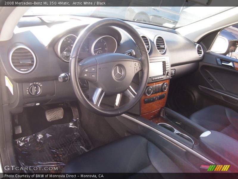 Arctic White / Black 2008 Mercedes-Benz ML 350 4Matic