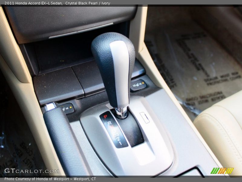 Crystal Black Pearl / Ivory 2011 Honda Accord EX-L Sedan