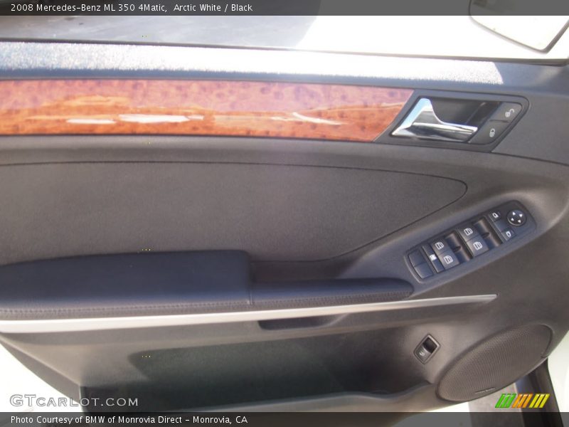 Arctic White / Black 2008 Mercedes-Benz ML 350 4Matic