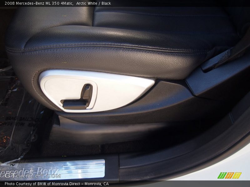 Arctic White / Black 2008 Mercedes-Benz ML 350 4Matic
