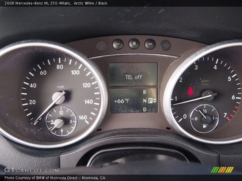 Arctic White / Black 2008 Mercedes-Benz ML 350 4Matic