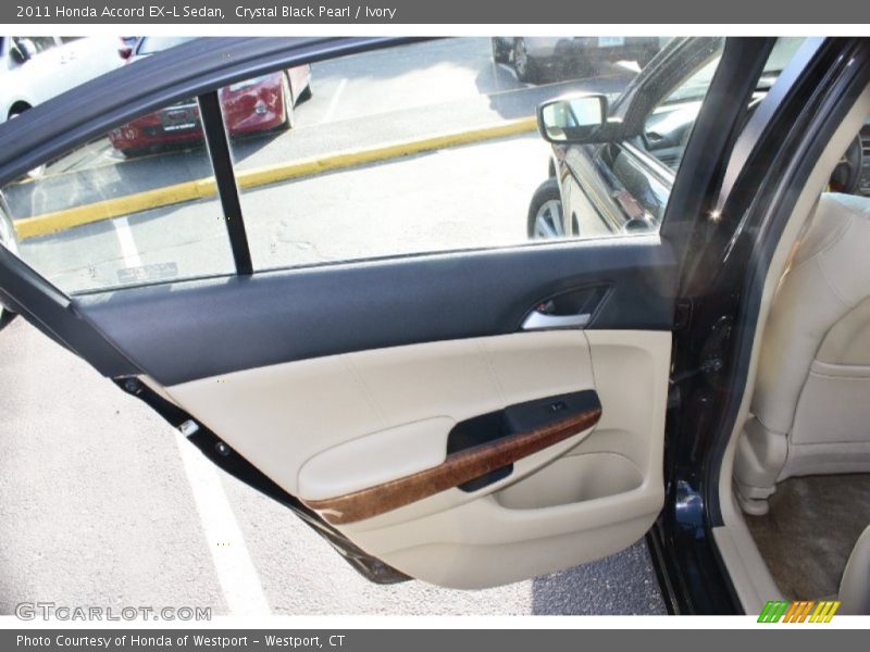 Crystal Black Pearl / Ivory 2011 Honda Accord EX-L Sedan