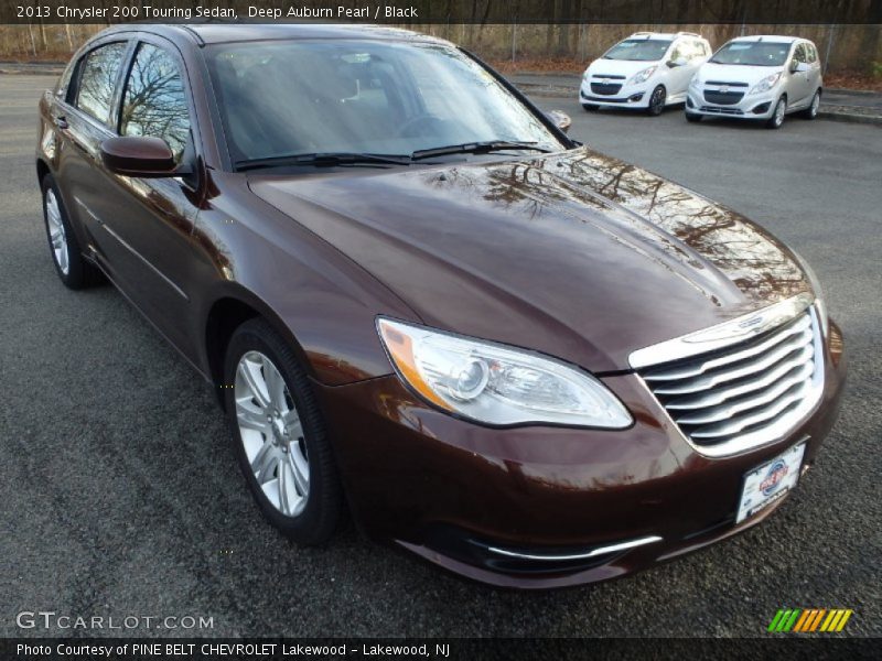 Deep Auburn Pearl / Black 2013 Chrysler 200 Touring Sedan