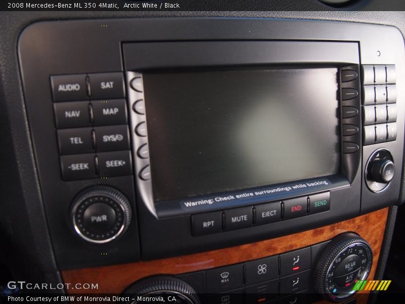 Arctic White / Black 2008 Mercedes-Benz ML 350 4Matic