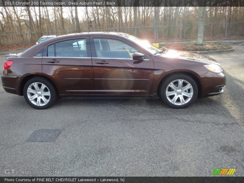 Deep Auburn Pearl / Black 2013 Chrysler 200 Touring Sedan