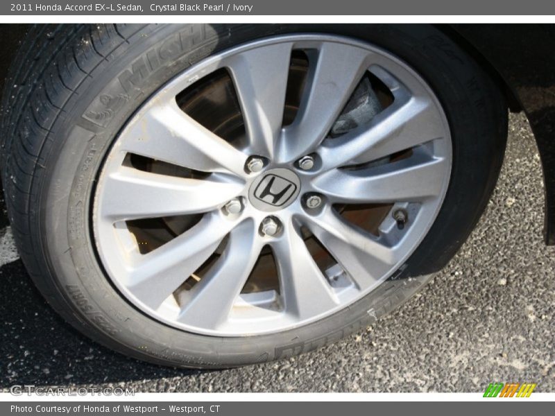 Crystal Black Pearl / Ivory 2011 Honda Accord EX-L Sedan
