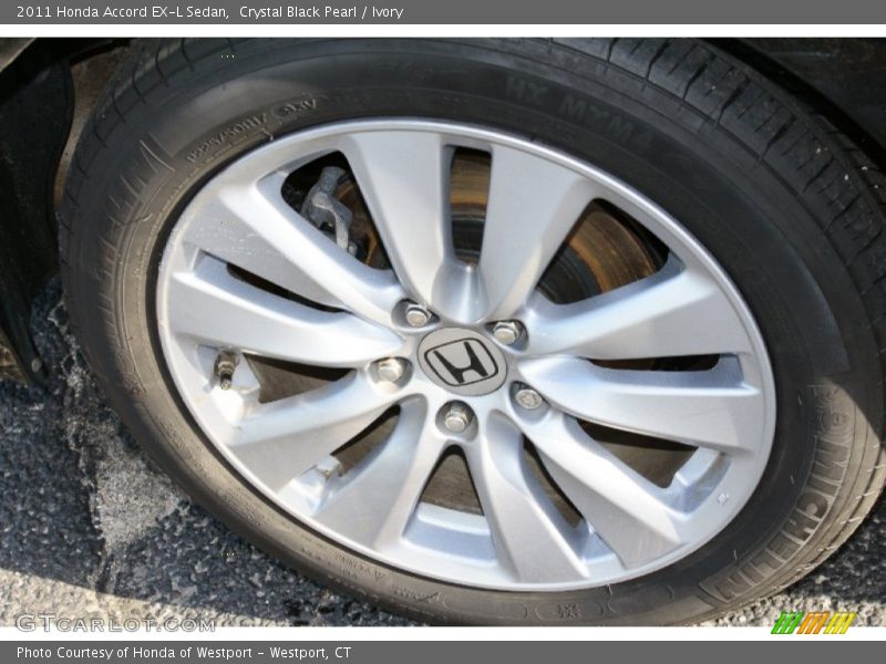 Crystal Black Pearl / Ivory 2011 Honda Accord EX-L Sedan