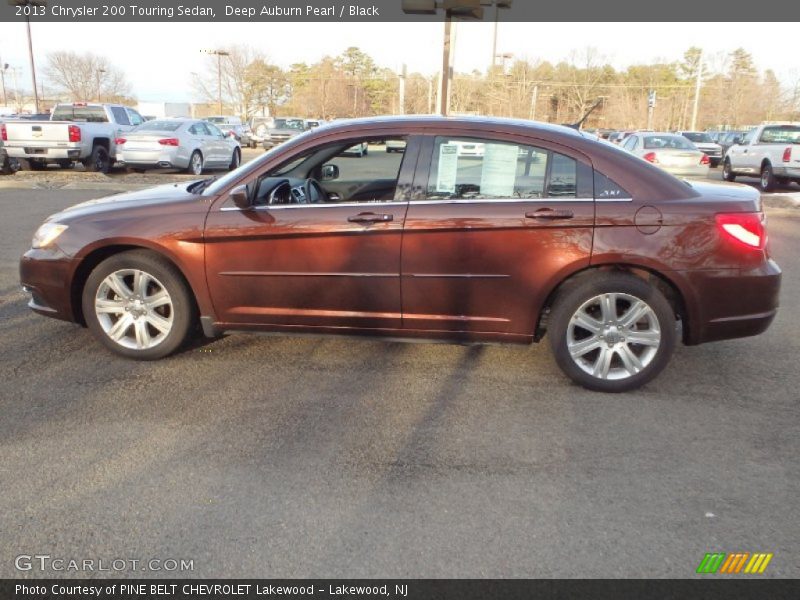Deep Auburn Pearl / Black 2013 Chrysler 200 Touring Sedan