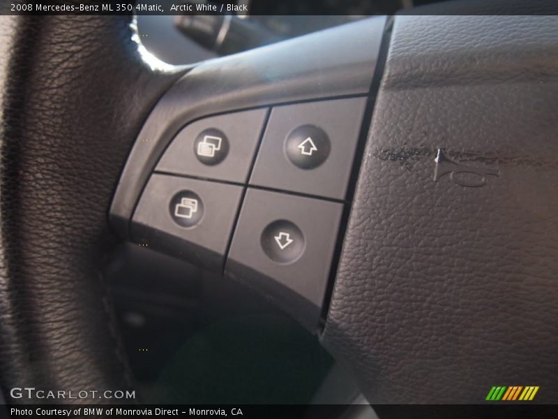 Arctic White / Black 2008 Mercedes-Benz ML 350 4Matic