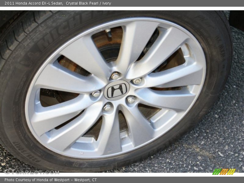 Crystal Black Pearl / Ivory 2011 Honda Accord EX-L Sedan