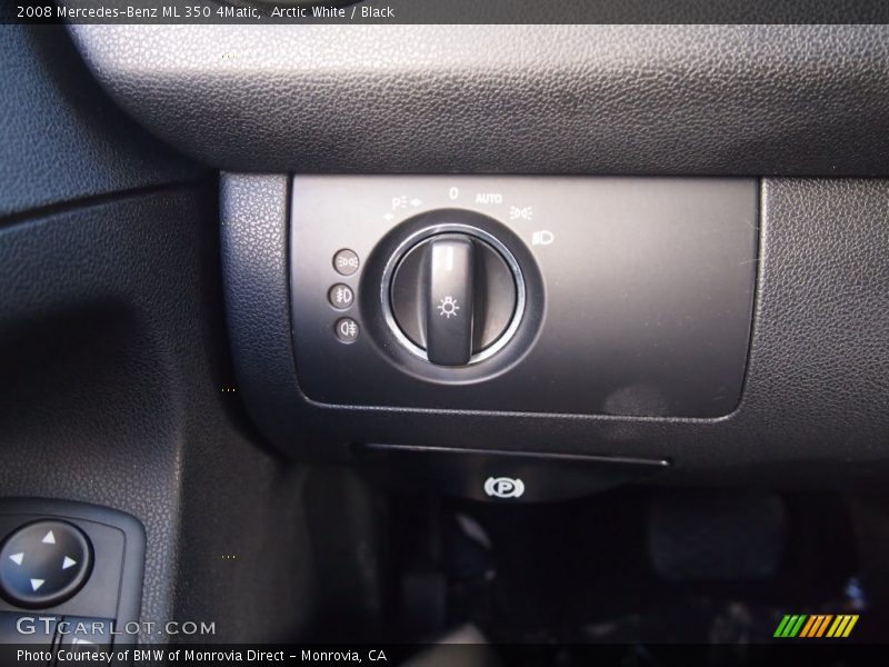 Arctic White / Black 2008 Mercedes-Benz ML 350 4Matic