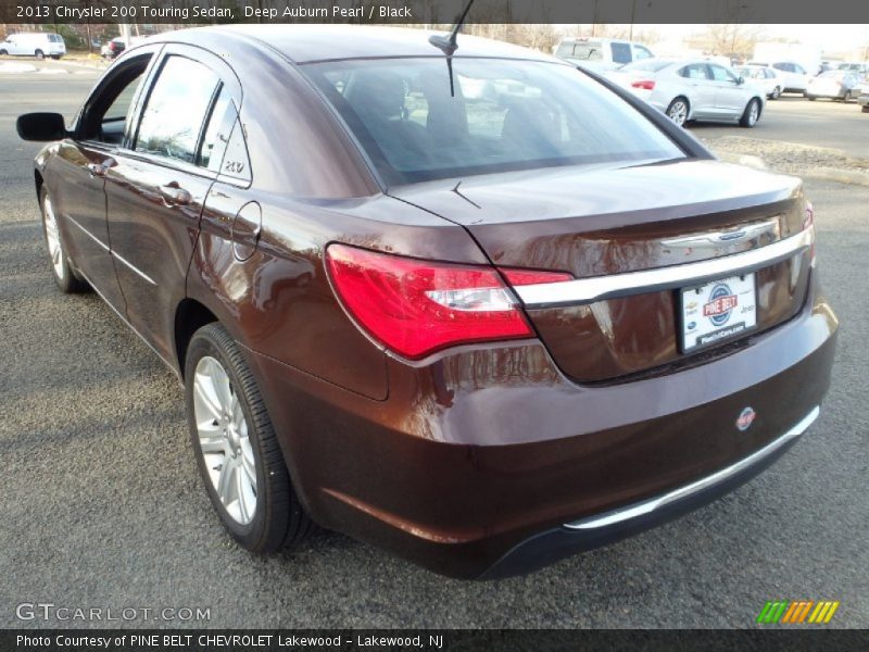 Deep Auburn Pearl / Black 2013 Chrysler 200 Touring Sedan