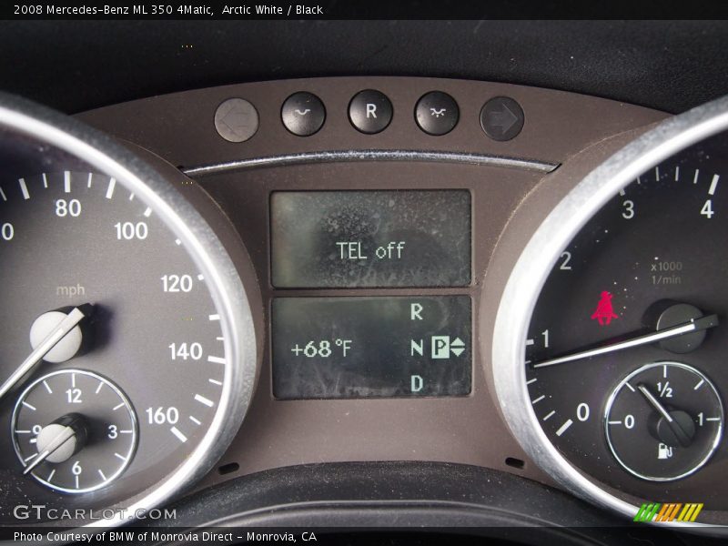 Arctic White / Black 2008 Mercedes-Benz ML 350 4Matic