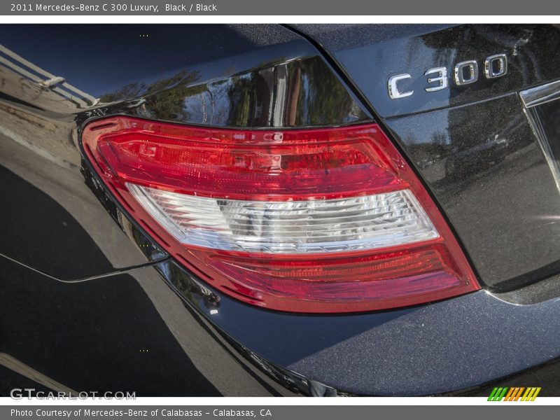 Black / Black 2011 Mercedes-Benz C 300 Luxury
