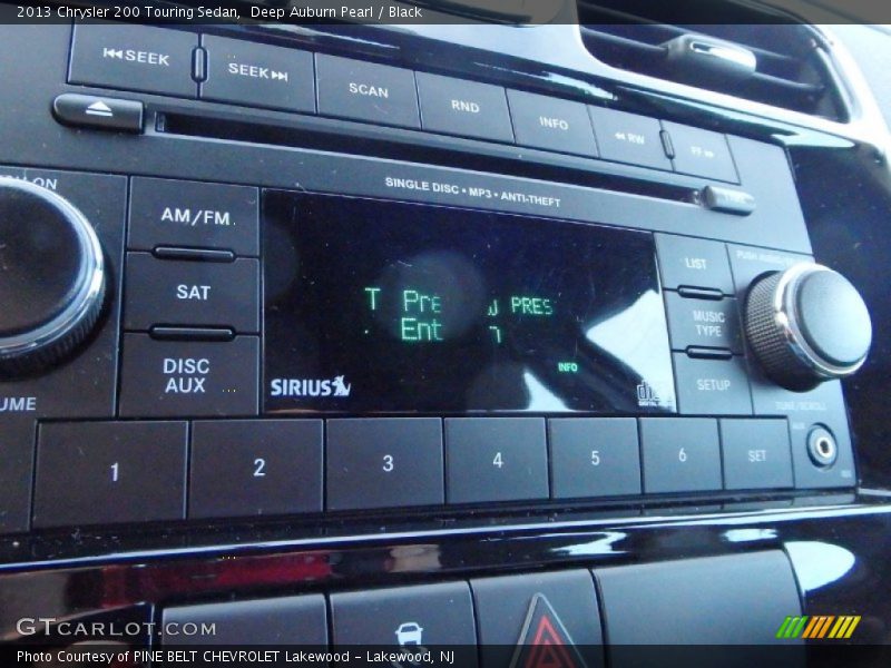 Deep Auburn Pearl / Black 2013 Chrysler 200 Touring Sedan