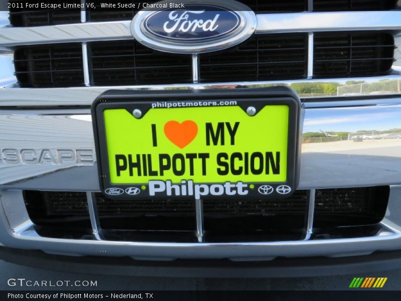 White Suede / Charcoal Black 2011 Ford Escape Limited V6