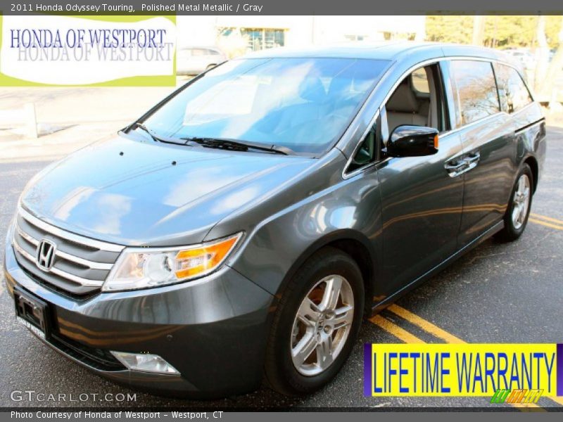 Polished Metal Metallic / Gray 2011 Honda Odyssey Touring
