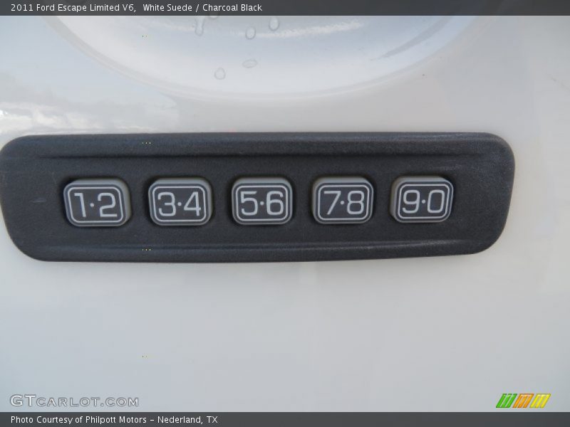 White Suede / Charcoal Black 2011 Ford Escape Limited V6