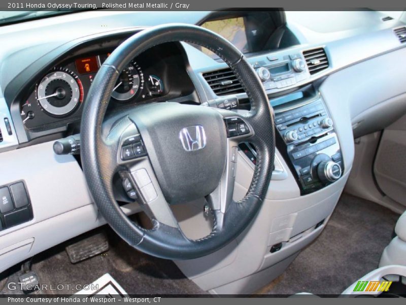 Polished Metal Metallic / Gray 2011 Honda Odyssey Touring