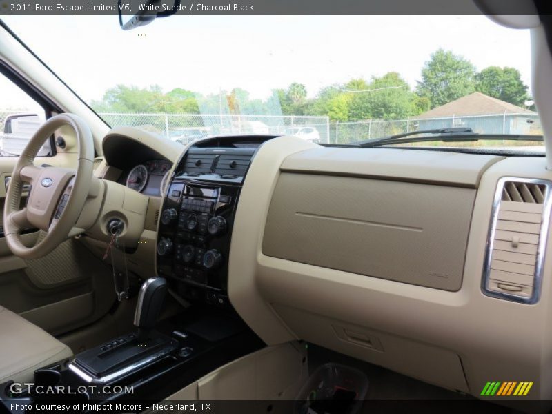White Suede / Charcoal Black 2011 Ford Escape Limited V6