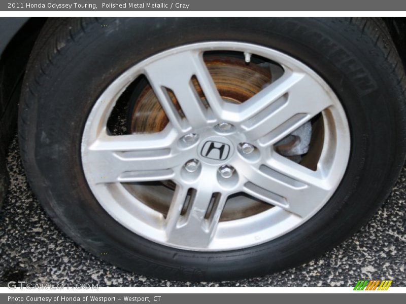 Polished Metal Metallic / Gray 2011 Honda Odyssey Touring