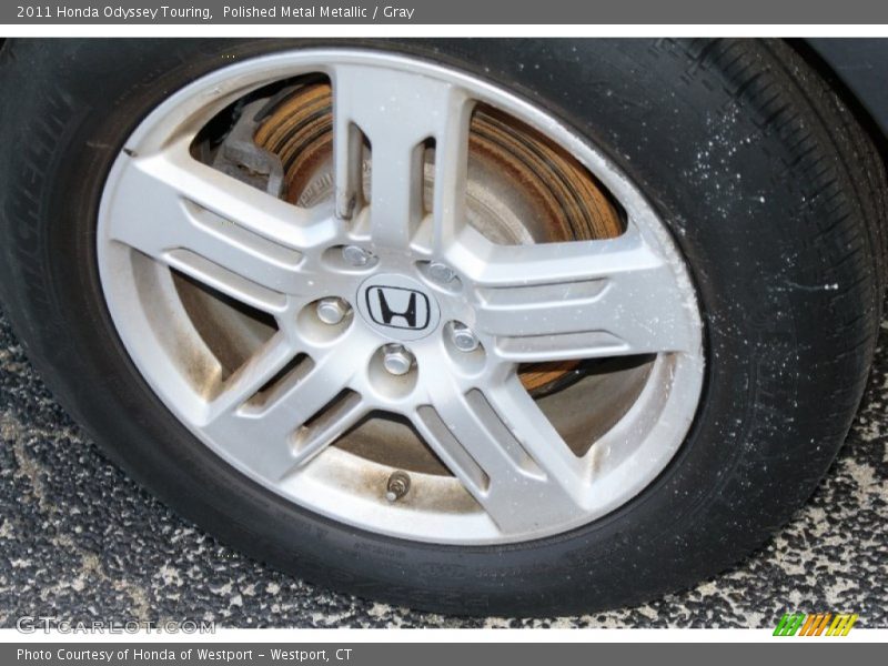 Polished Metal Metallic / Gray 2011 Honda Odyssey Touring