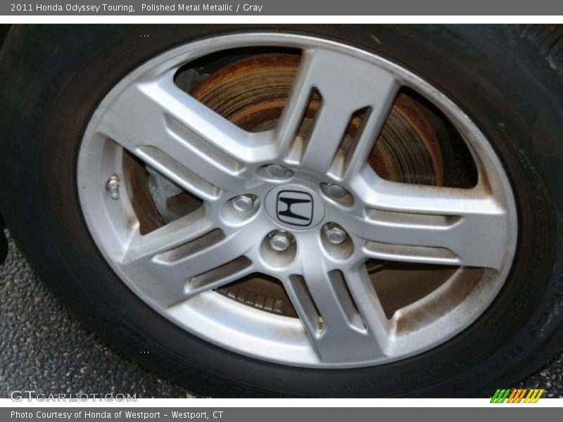 Polished Metal Metallic / Gray 2011 Honda Odyssey Touring
