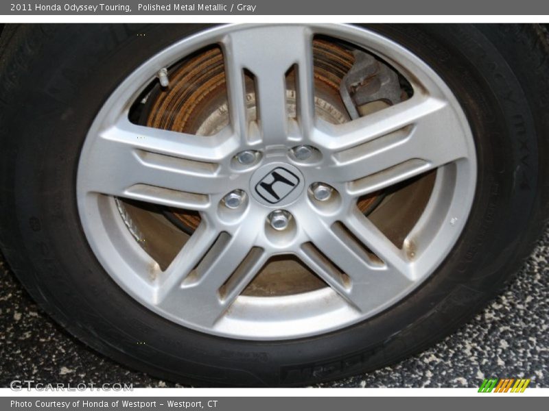 Polished Metal Metallic / Gray 2011 Honda Odyssey Touring