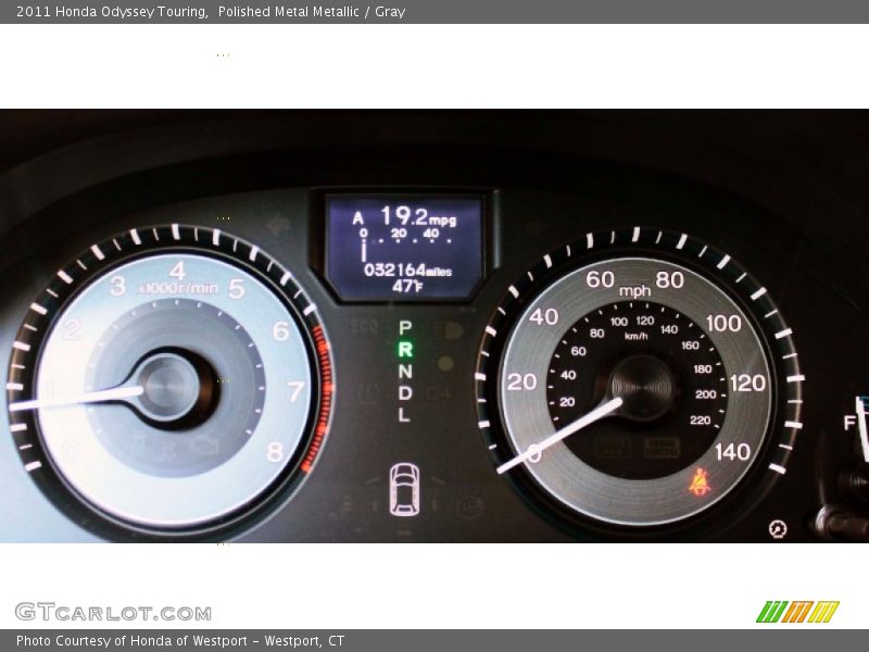 Polished Metal Metallic / Gray 2011 Honda Odyssey Touring